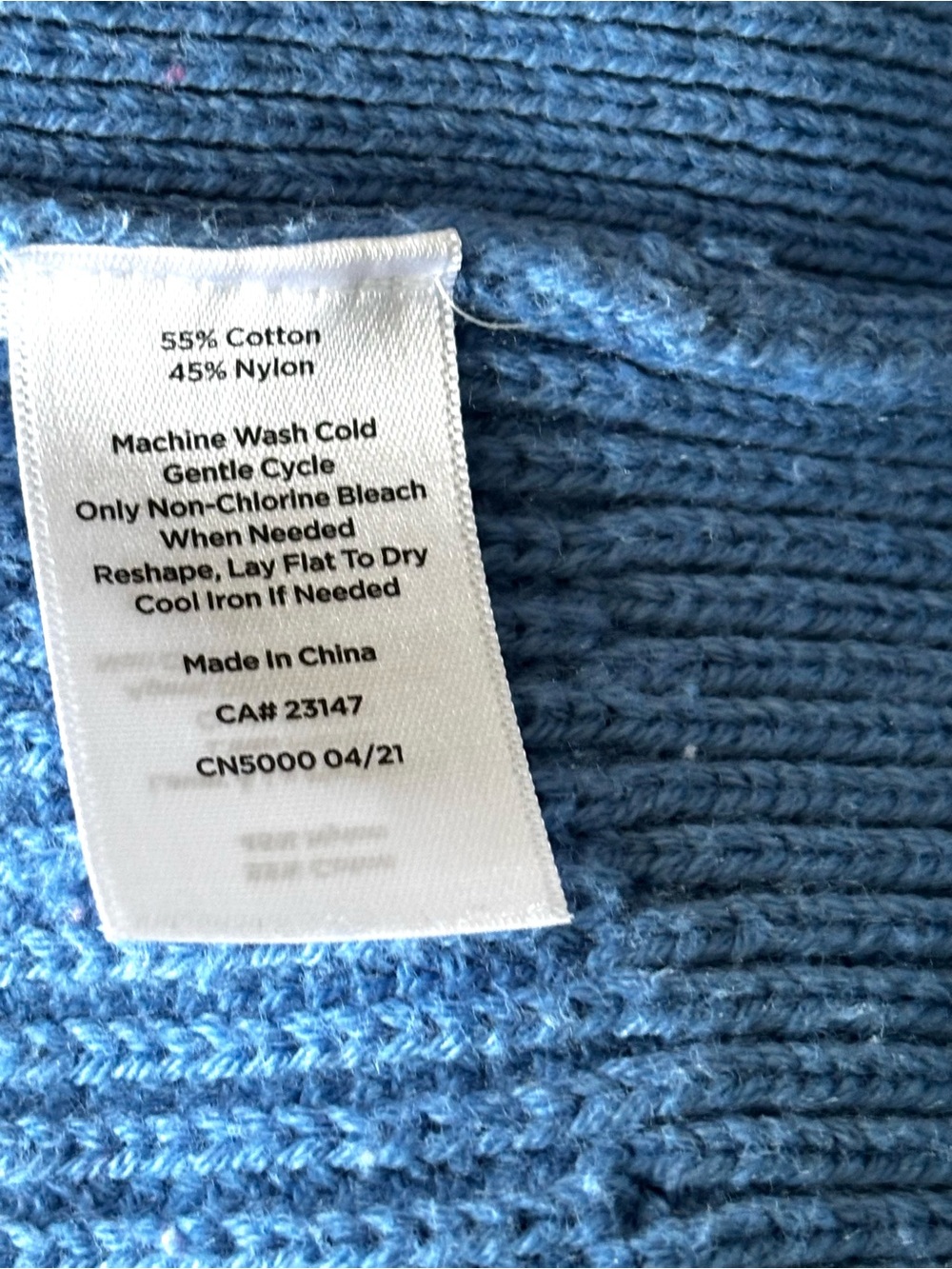 Talbots Shaker Stitch V-Neck Cardigan Medium Cornflower Blue Size 1XP - Picture 5 of 5